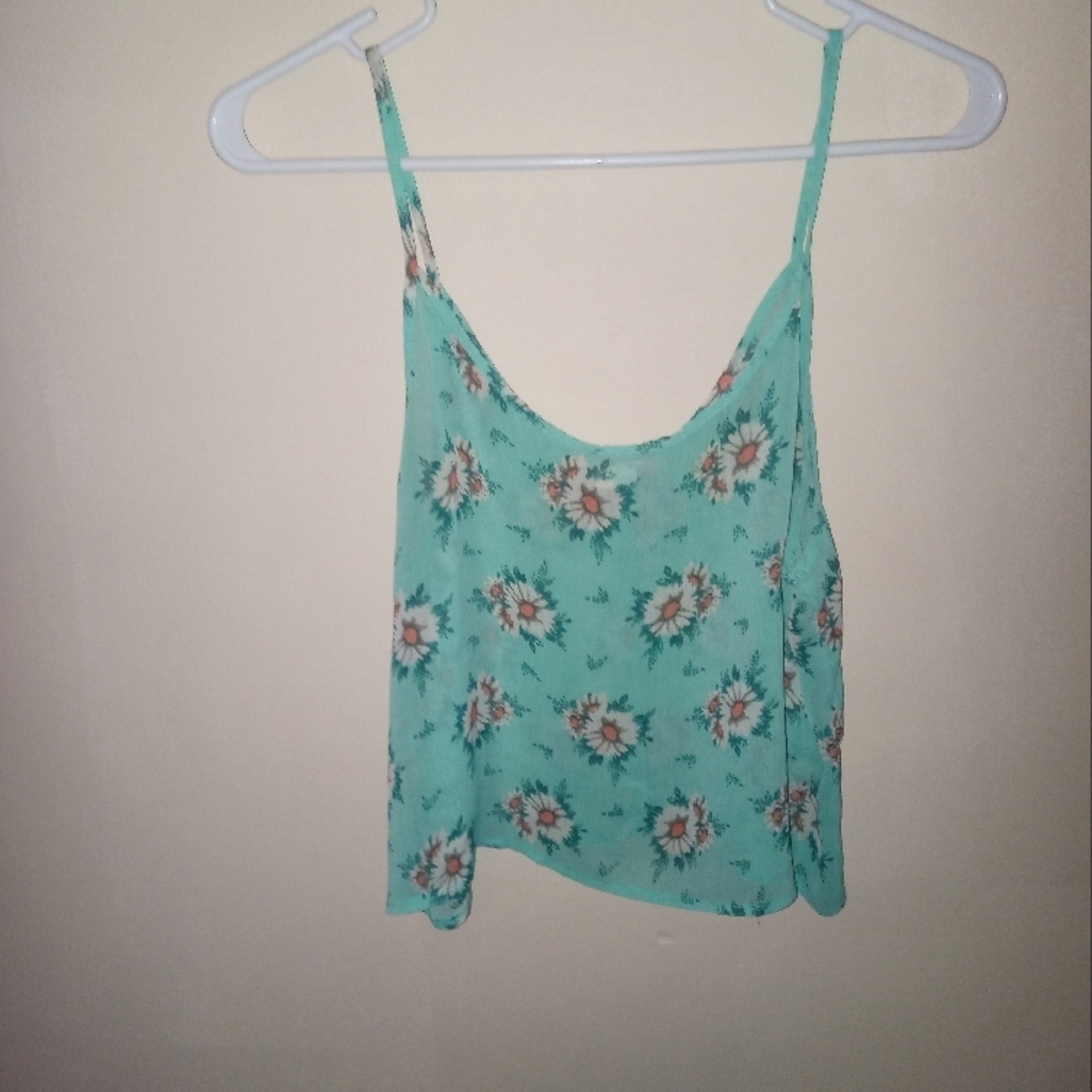 Floral Mint Green Women's Top